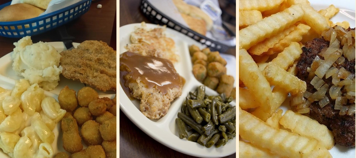 Blue and White Grill